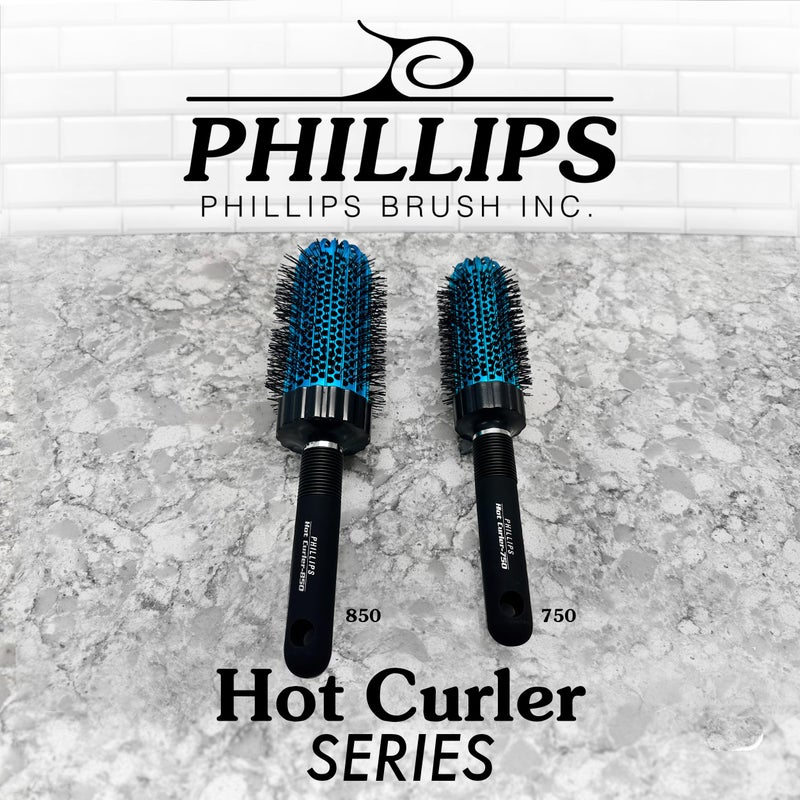 Phillips Brush Hot Curler 850 Thermal Round Brush - 2.75 inch Diameter Vented Barrel Brush for Creating Lasting Curls - Image 5